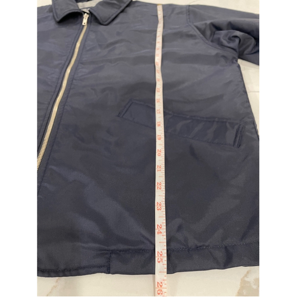 Club Monaco Nylon Jacket Zip Up Workwear Chore Coat Mens Navy Medium - Picture 10 of 11